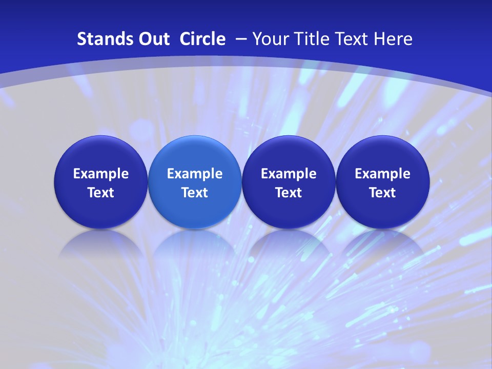 Light Path From Right PowerPoint Template