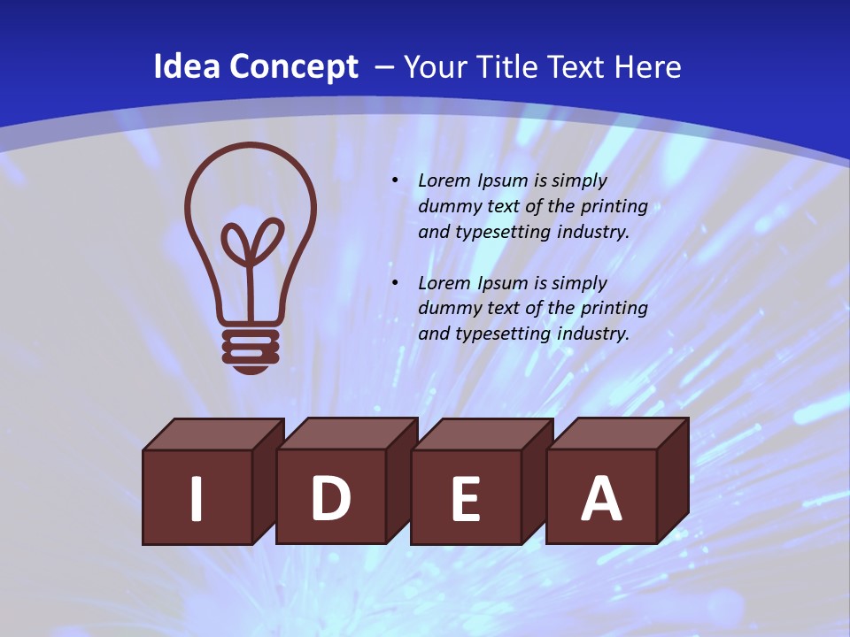 Light Path From Right PowerPoint Template