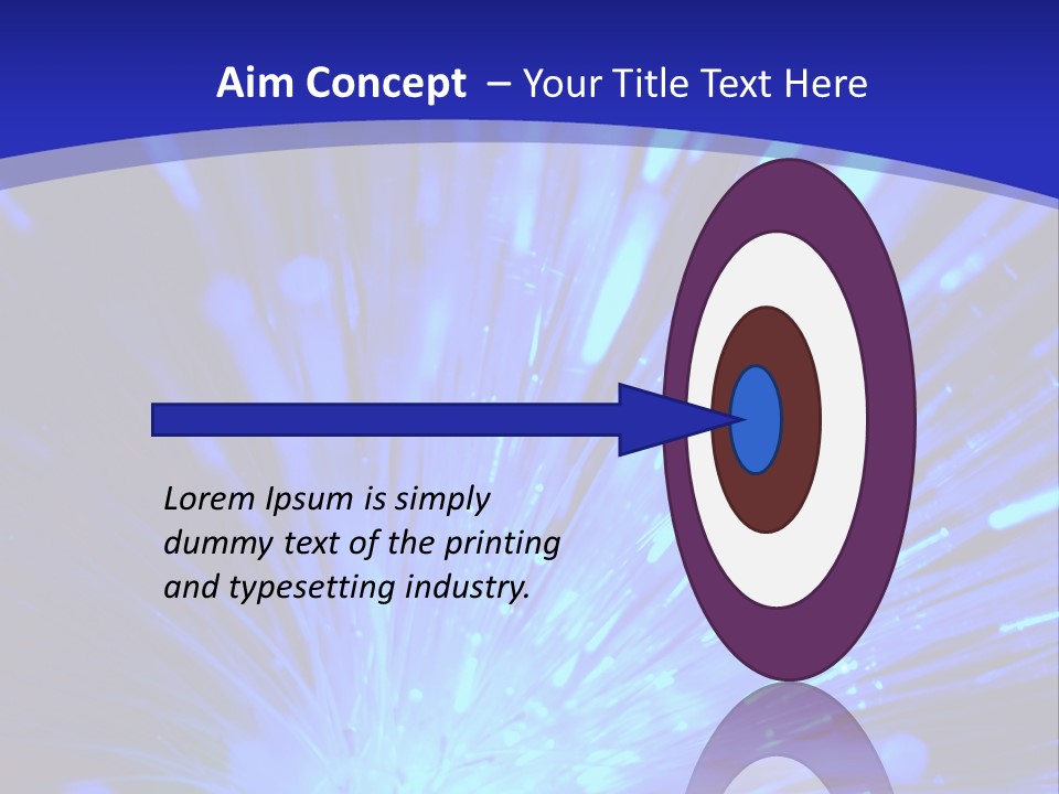 Light Path From Right PowerPoint Template