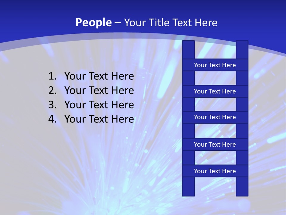 Light Path From Right PowerPoint Template