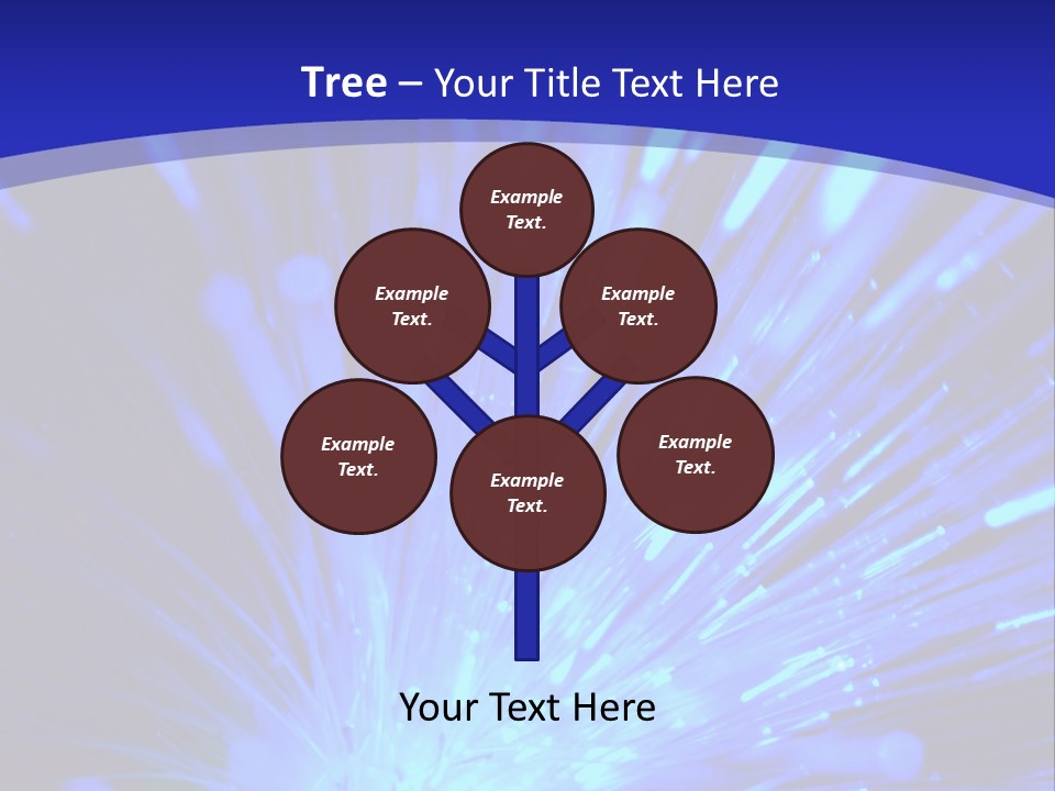 Light Path From Right PowerPoint Template