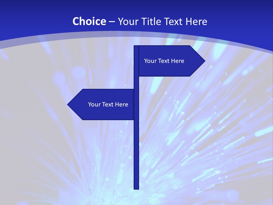 Light Path From Right PowerPoint Template