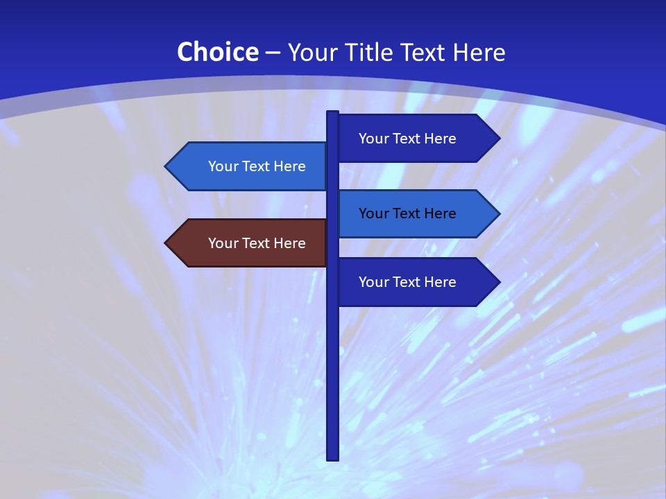 Light Path From Right PowerPoint Template