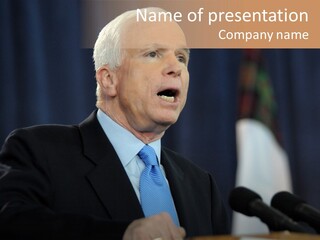 John Mccain PowerPoint Template