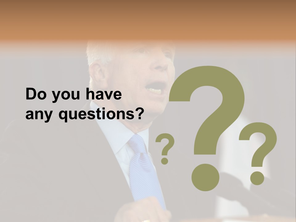 John Mccain PowerPoint Template