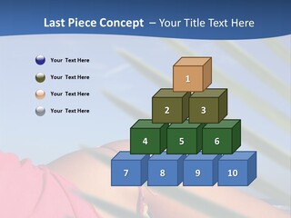 Woman In Kaftan On The Beach With Palm Foliage Foreground PowerPoint Template