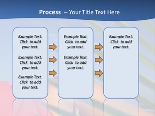 Woman In Kaftan On The Beach With Palm Foliage Foreground PowerPoint Template
