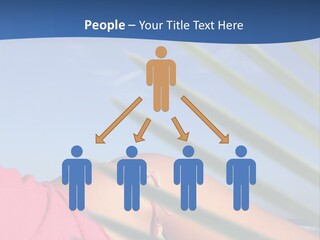 Woman In Kaftan On The Beach With Palm Foliage Foreground PowerPoint Template