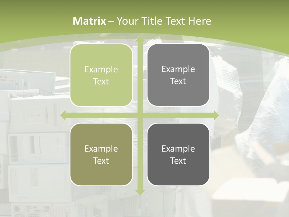 An E Waste Drop Off Location Up On Earth Day PowerPoint Template