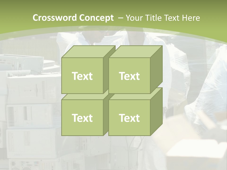 An E Waste Drop Off Location Up On Earth Day PowerPoint Template