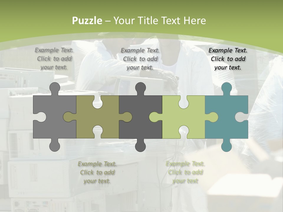 An E Waste Drop Off Location Up On Earth Day PowerPoint Template