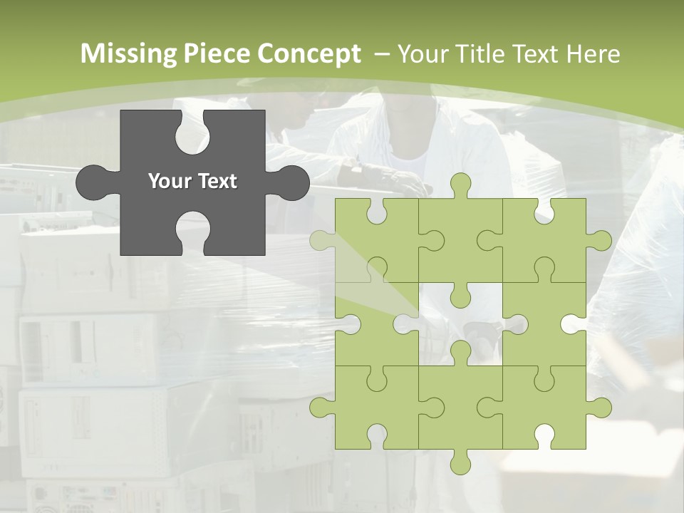 An E Waste Drop Off Location Up On Earth Day PowerPoint Template