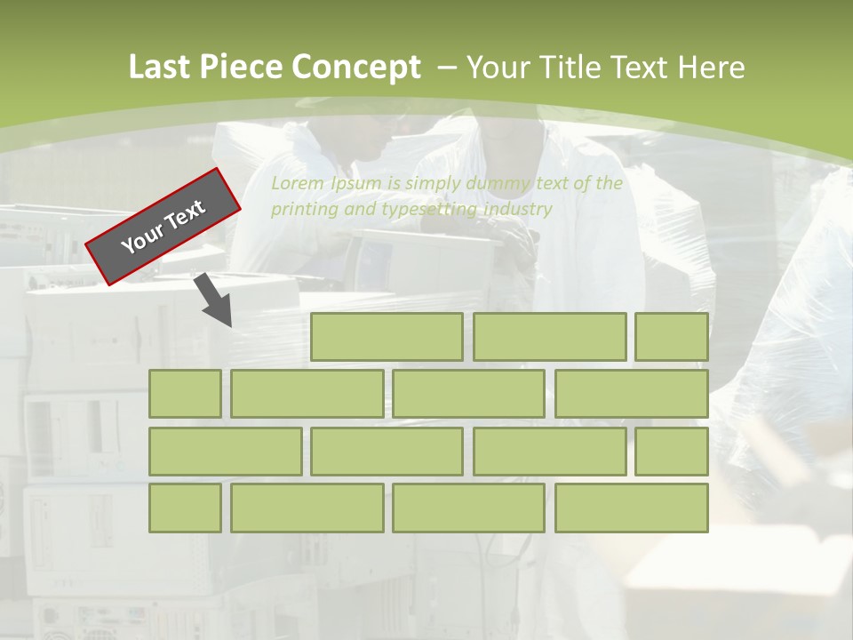 An E Waste Drop Off Location Up On Earth Day PowerPoint Template