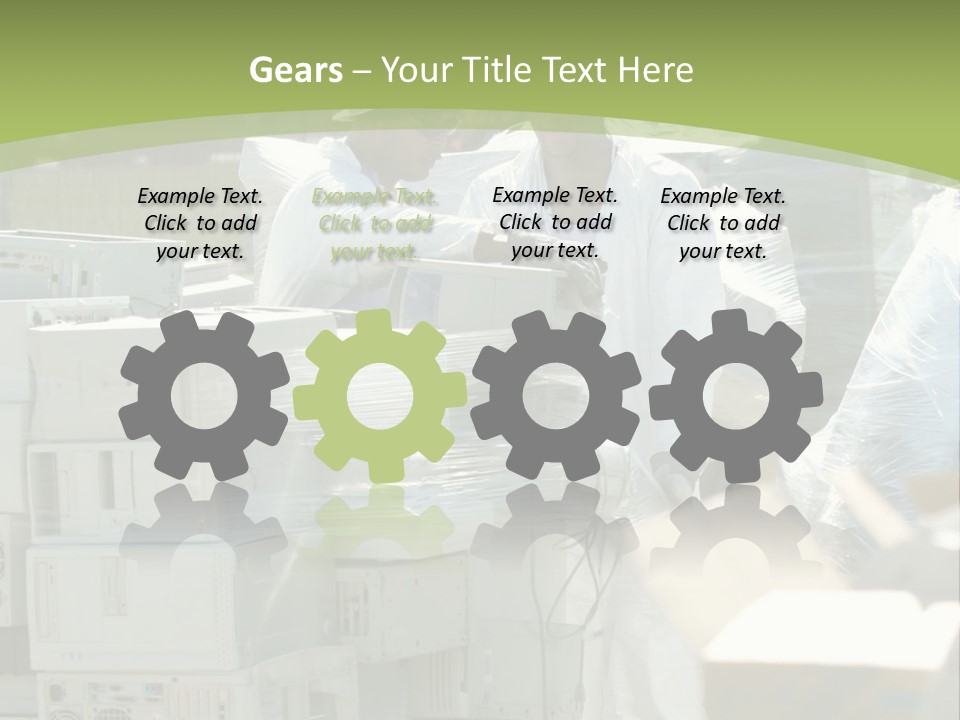 An E Waste Drop Off Location Up On Earth Day PowerPoint Template