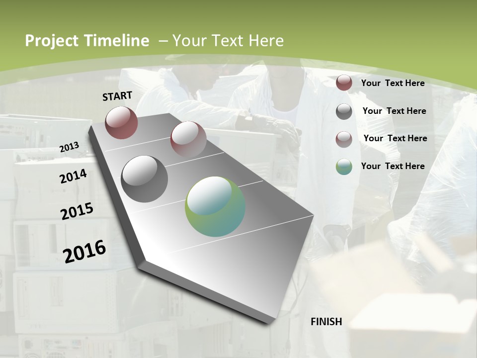 An E Waste Drop Off Location Up On Earth Day PowerPoint Template