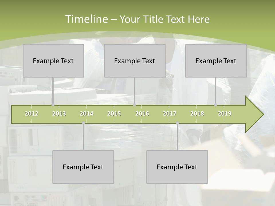 An E Waste Drop Off Location Up On Earth Day PowerPoint Template