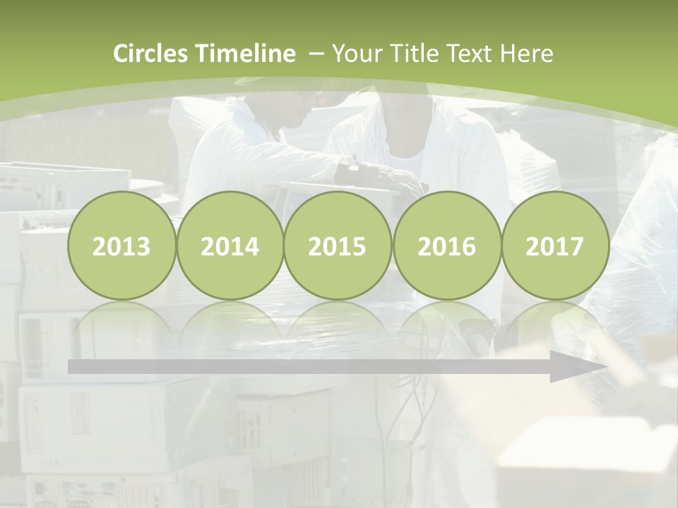 An E Waste Drop Off Location Up On Earth Day PowerPoint Template