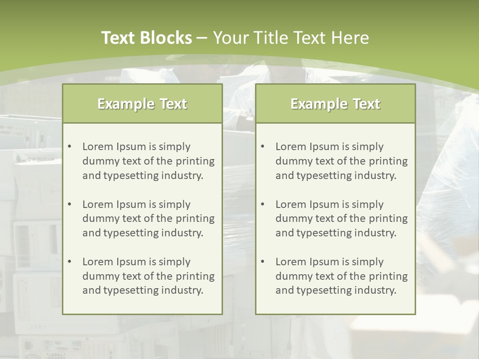 An E Waste Drop Off Location Up On Earth Day PowerPoint Template