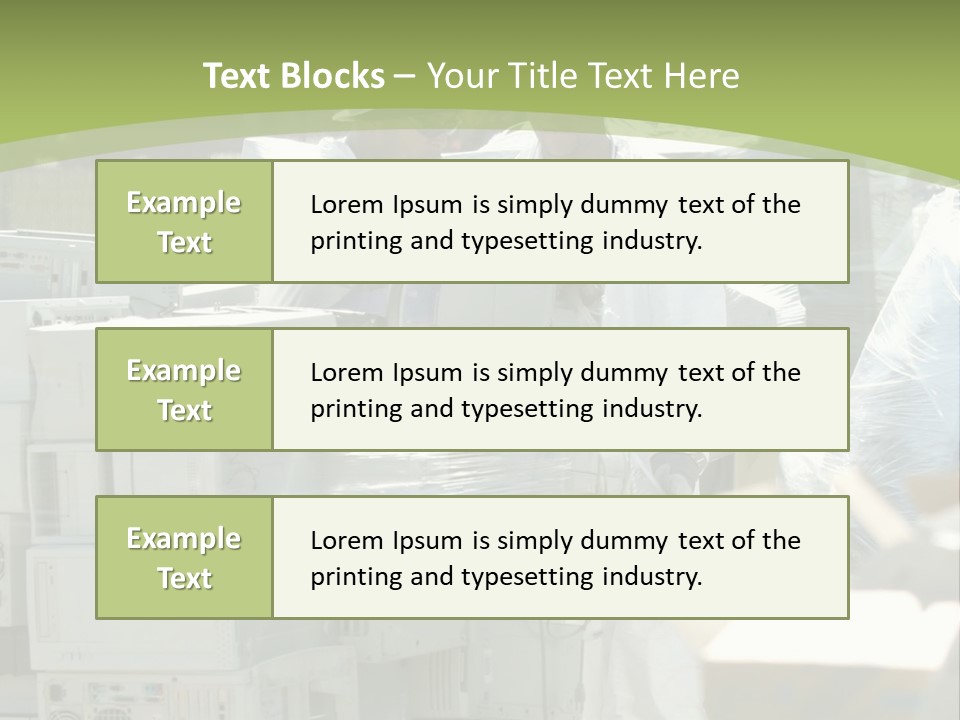 An E Waste Drop Off Location Up On Earth Day PowerPoint Template