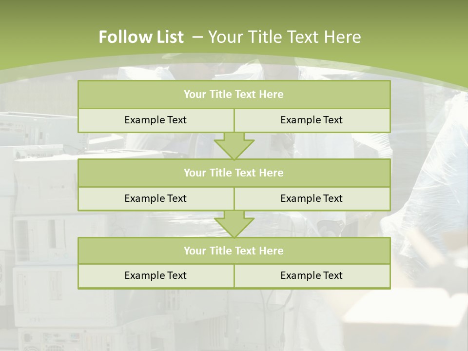 An E Waste Drop Off Location Up On Earth Day PowerPoint Template