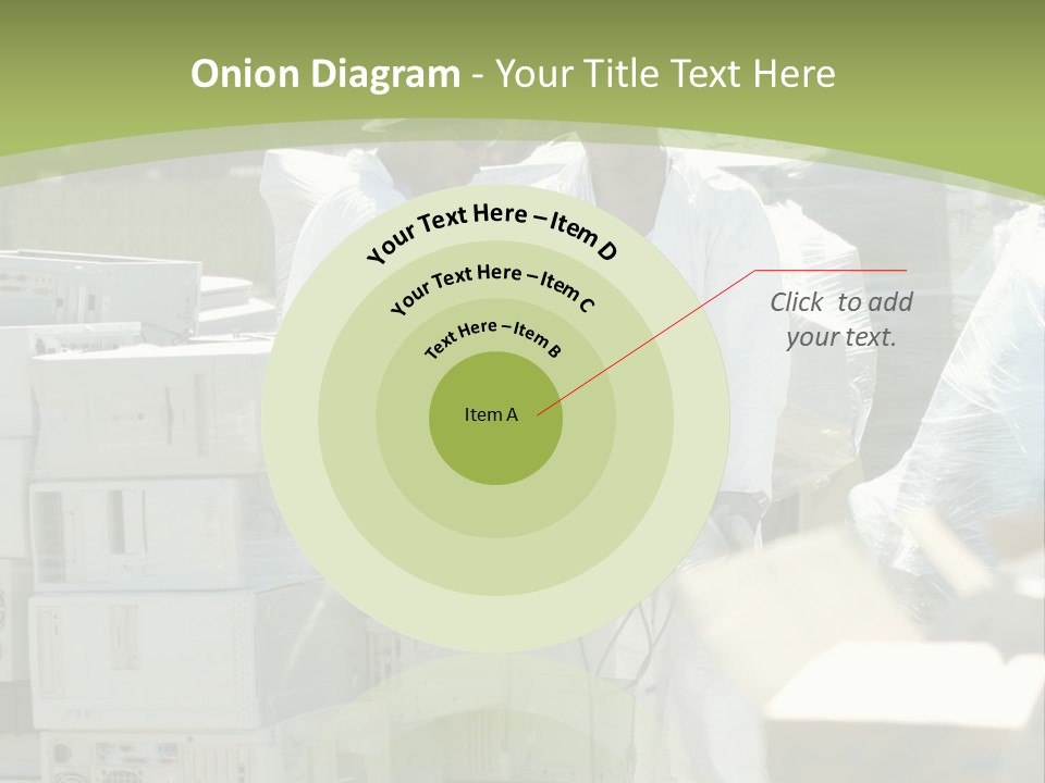 An E Waste Drop Off Location Up On Earth Day PowerPoint Template