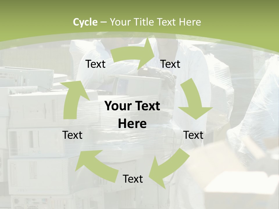 An E Waste Drop Off Location Up On Earth Day PowerPoint Template