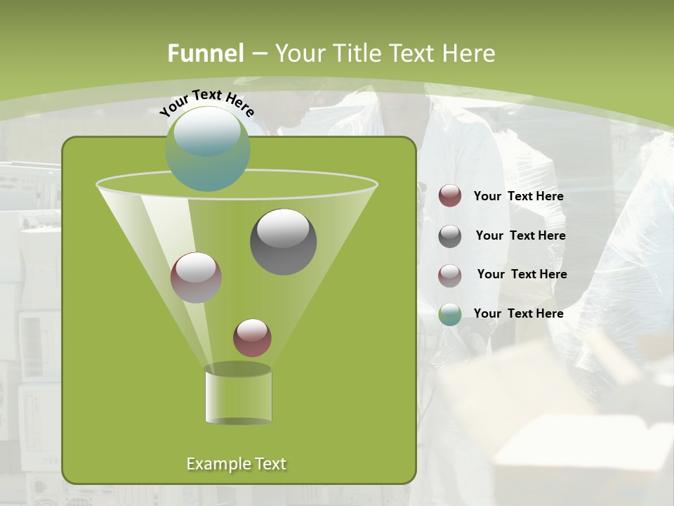 An E Waste Drop Off Location Up On Earth Day PowerPoint Template