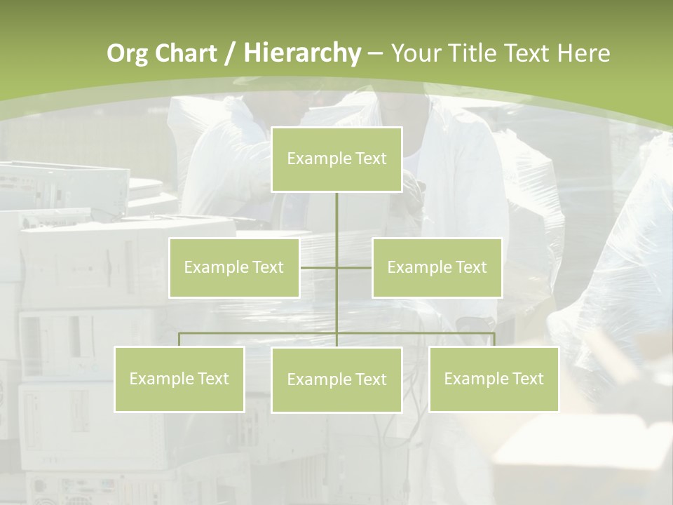 An E Waste Drop Off Location Up On Earth Day PowerPoint Template