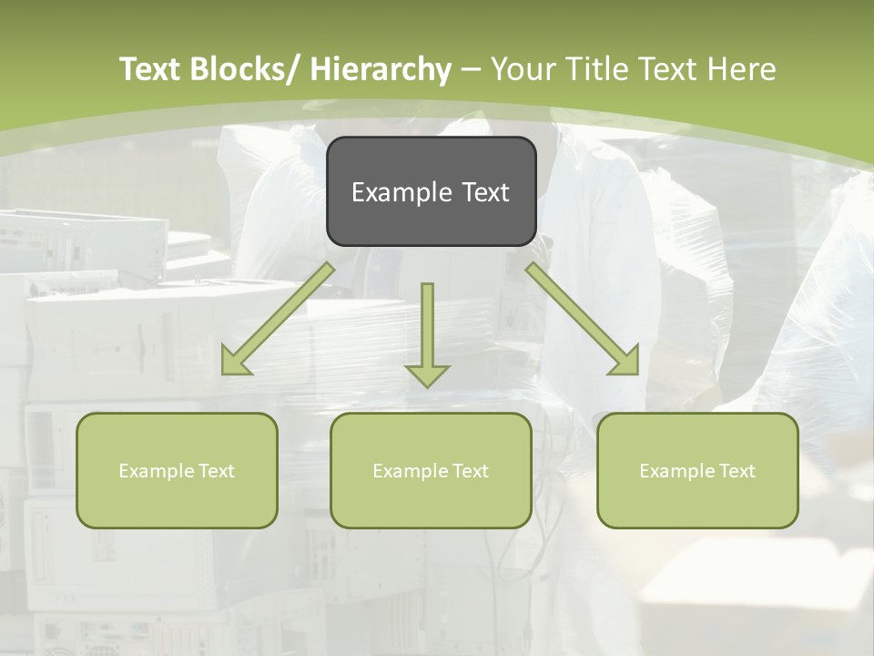 An E Waste Drop Off Location Up On Earth Day PowerPoint Template
