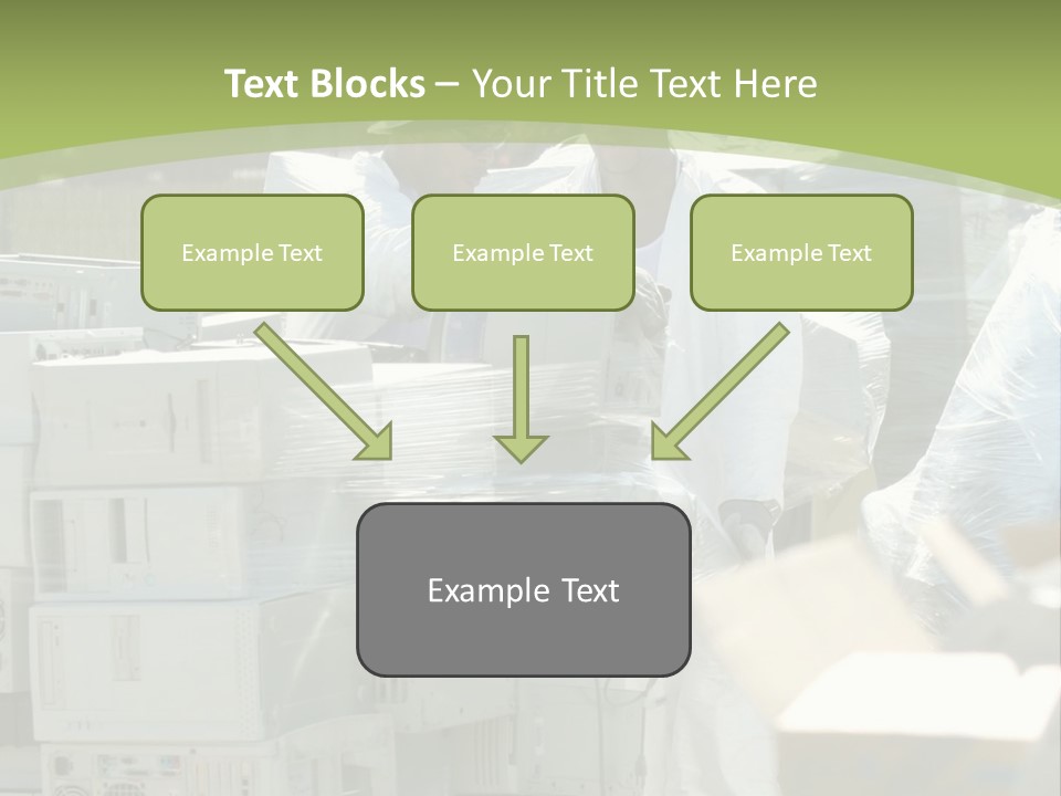 An E Waste Drop Off Location Up On Earth Day PowerPoint Template