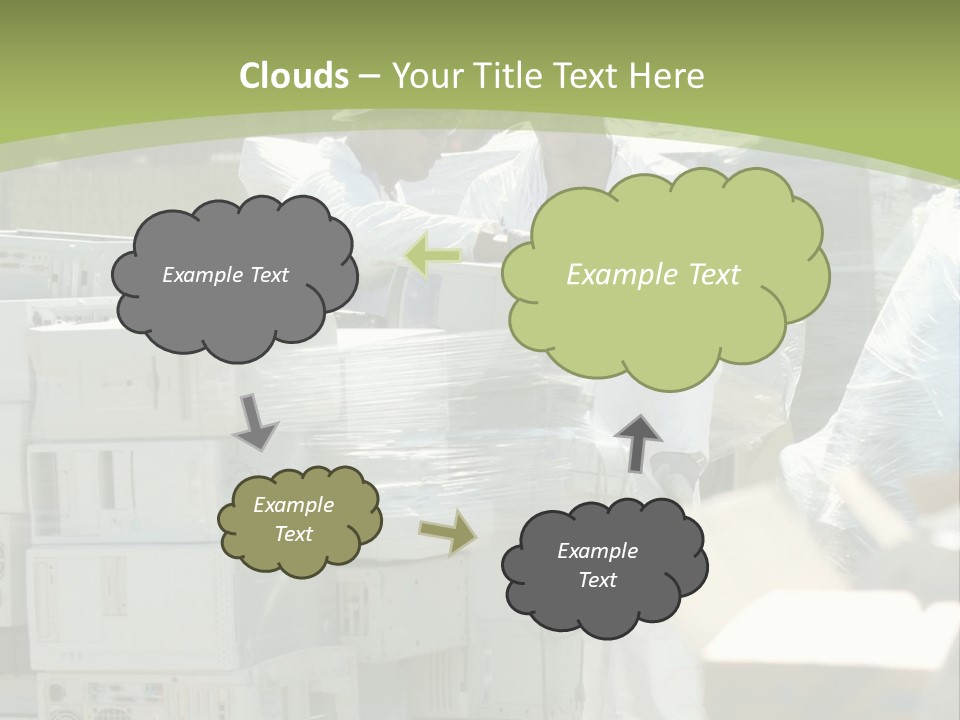An E Waste Drop Off Location Up On Earth Day PowerPoint Template
