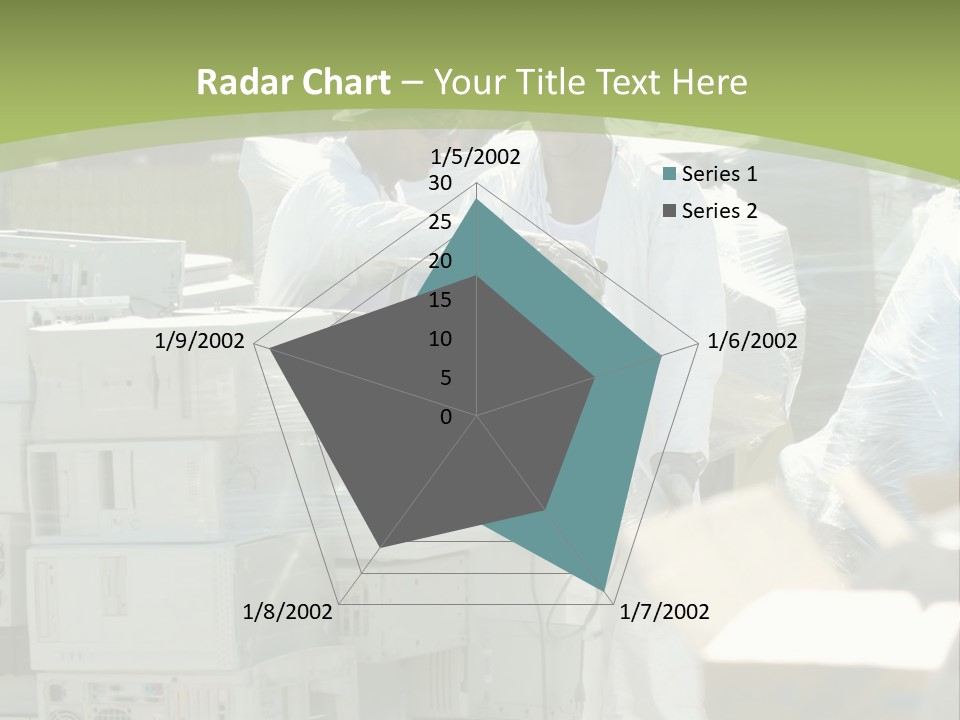 An E Waste Drop Off Location Up On Earth Day PowerPoint Template