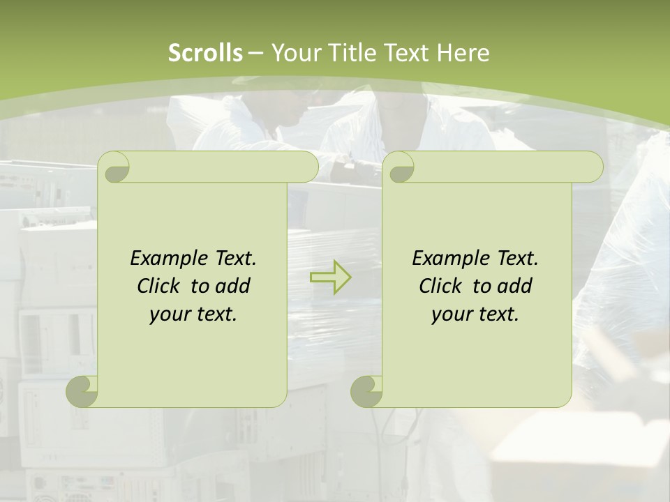 An E Waste Drop Off Location Up On Earth Day PowerPoint Template