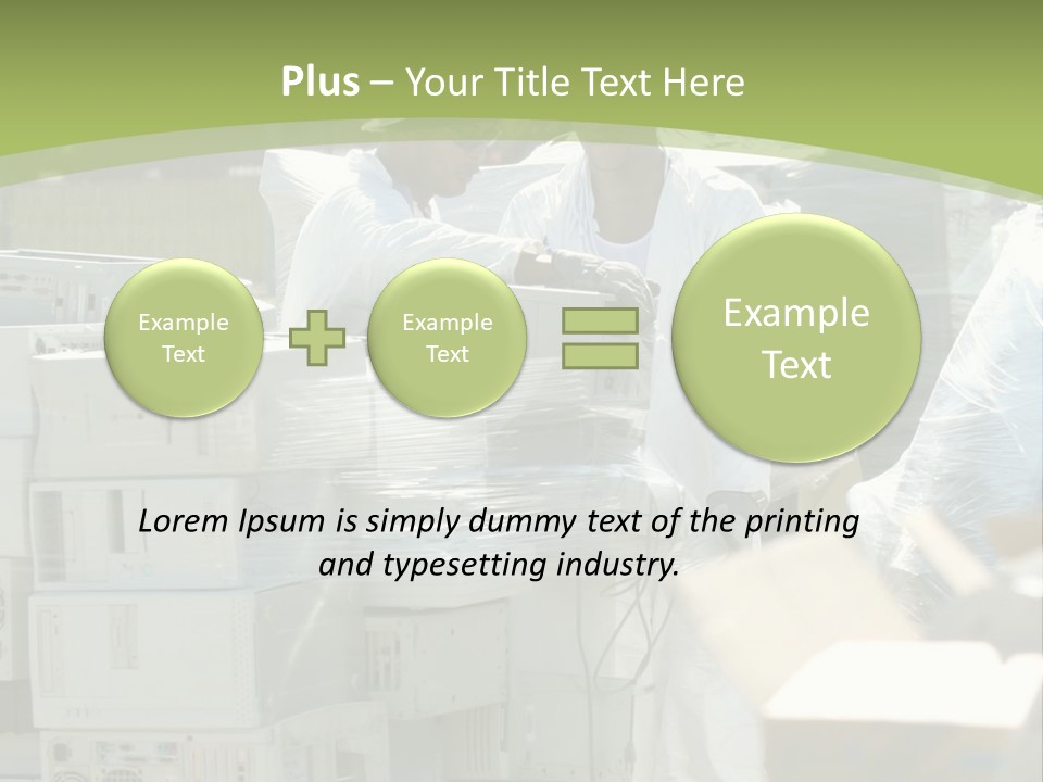 An E Waste Drop Off Location Up On Earth Day PowerPoint Template