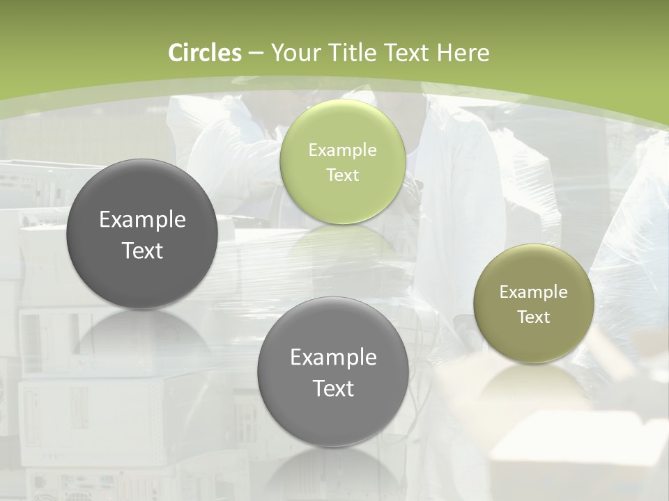 An E Waste Drop Off Location Up On Earth Day PowerPoint Template