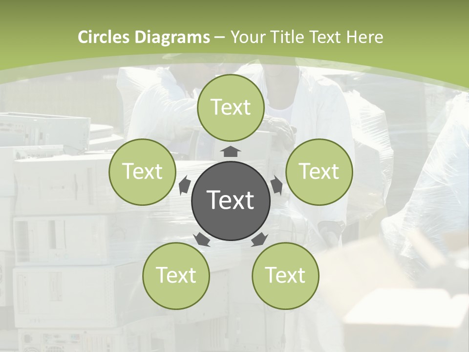 An E Waste Drop Off Location Up On Earth Day PowerPoint Template