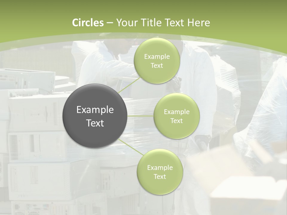An E Waste Drop Off Location Up On Earth Day PowerPoint Template