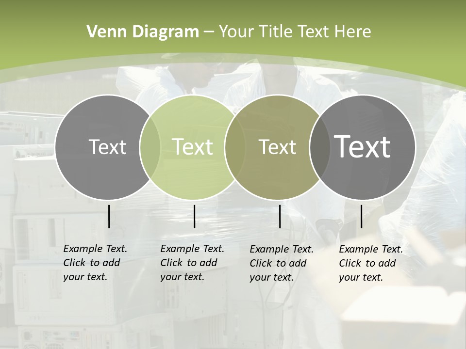 An E Waste Drop Off Location Up On Earth Day PowerPoint Template