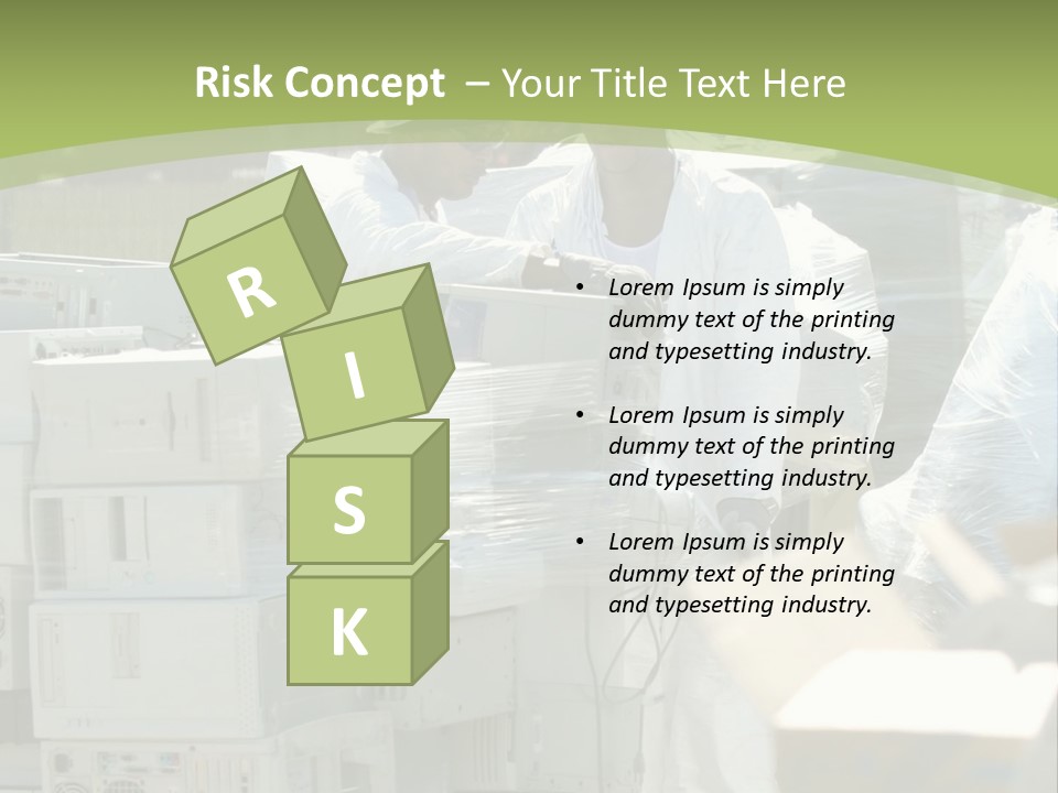 An E Waste Drop Off Location Up On Earth Day PowerPoint Template