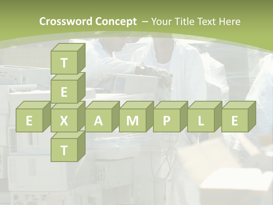 An E Waste Drop Off Location Up On Earth Day PowerPoint Template
