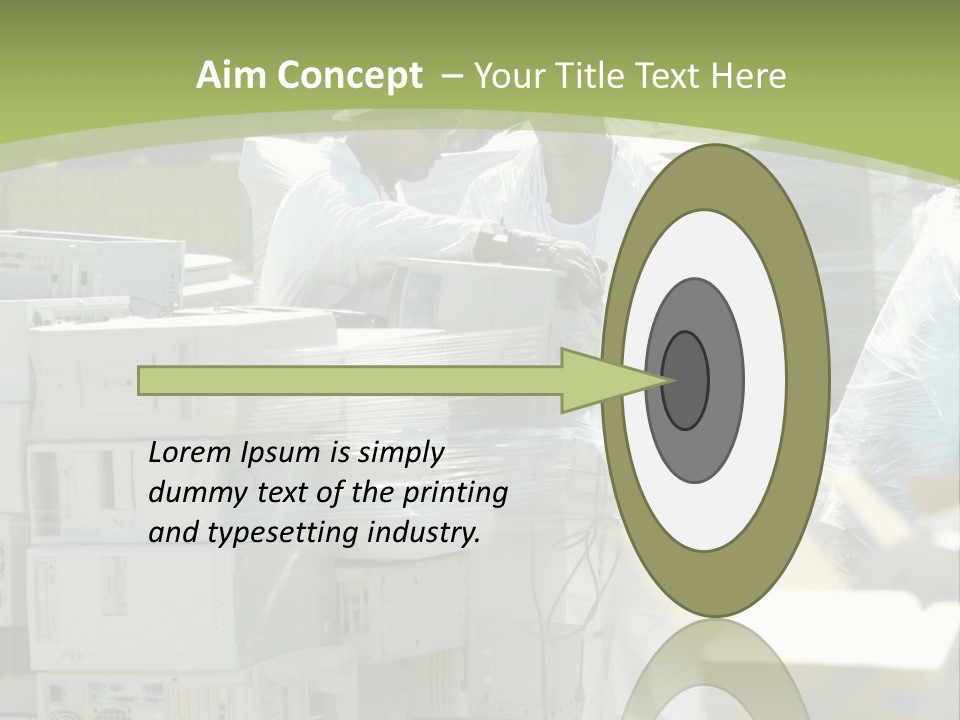 An E Waste Drop Off Location Up On Earth Day PowerPoint Template