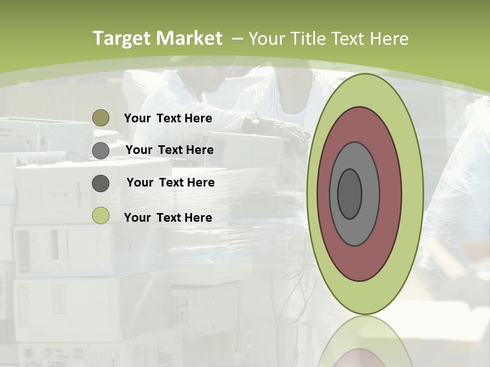 An E Waste Drop Off Location Up On Earth Day PowerPoint Template