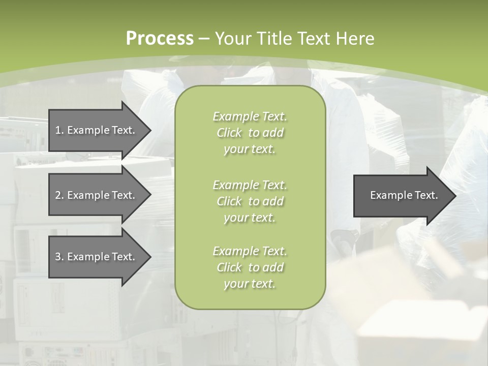 An E Waste Drop Off Location Up On Earth Day PowerPoint Template