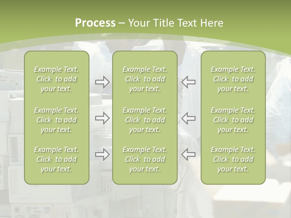 An E Waste Drop Off Location Up On Earth Day PowerPoint Template