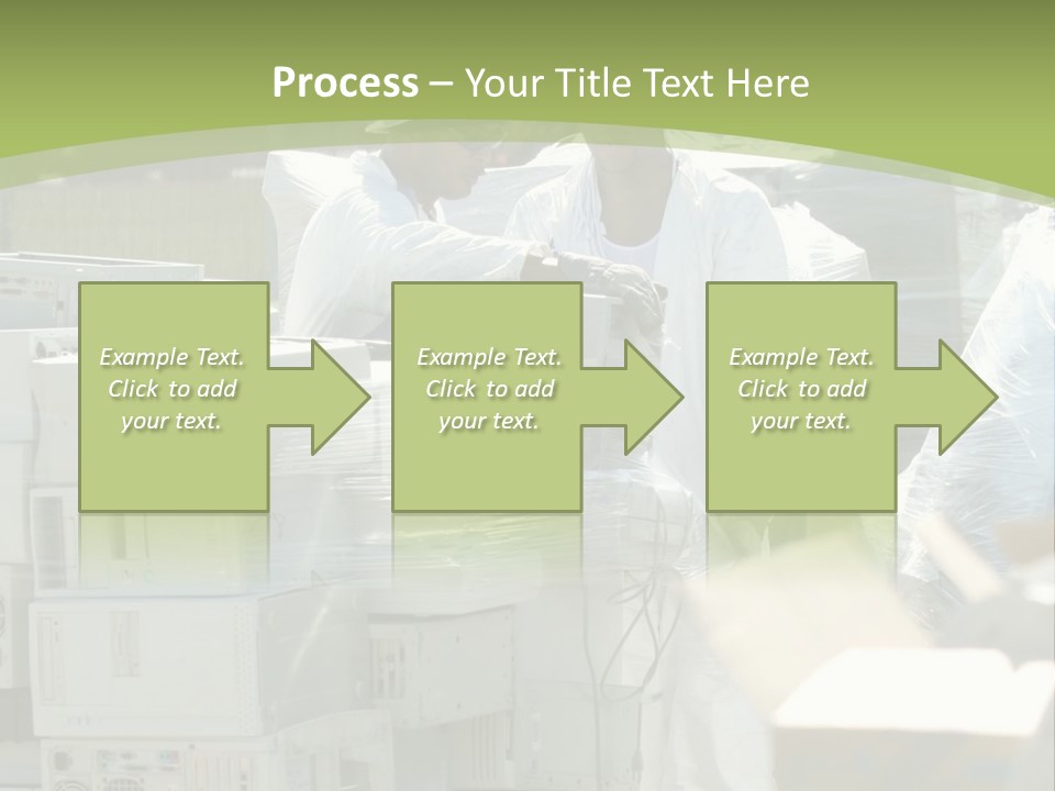An E Waste Drop Off Location Up On Earth Day PowerPoint Template