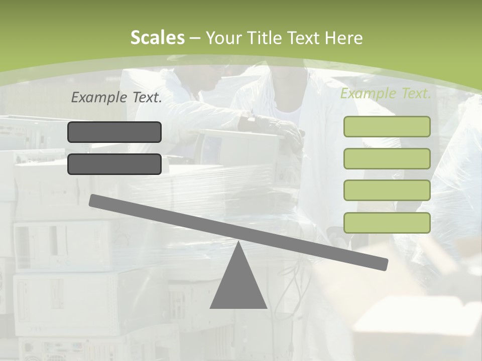 An E Waste Drop Off Location Up On Earth Day PowerPoint Template