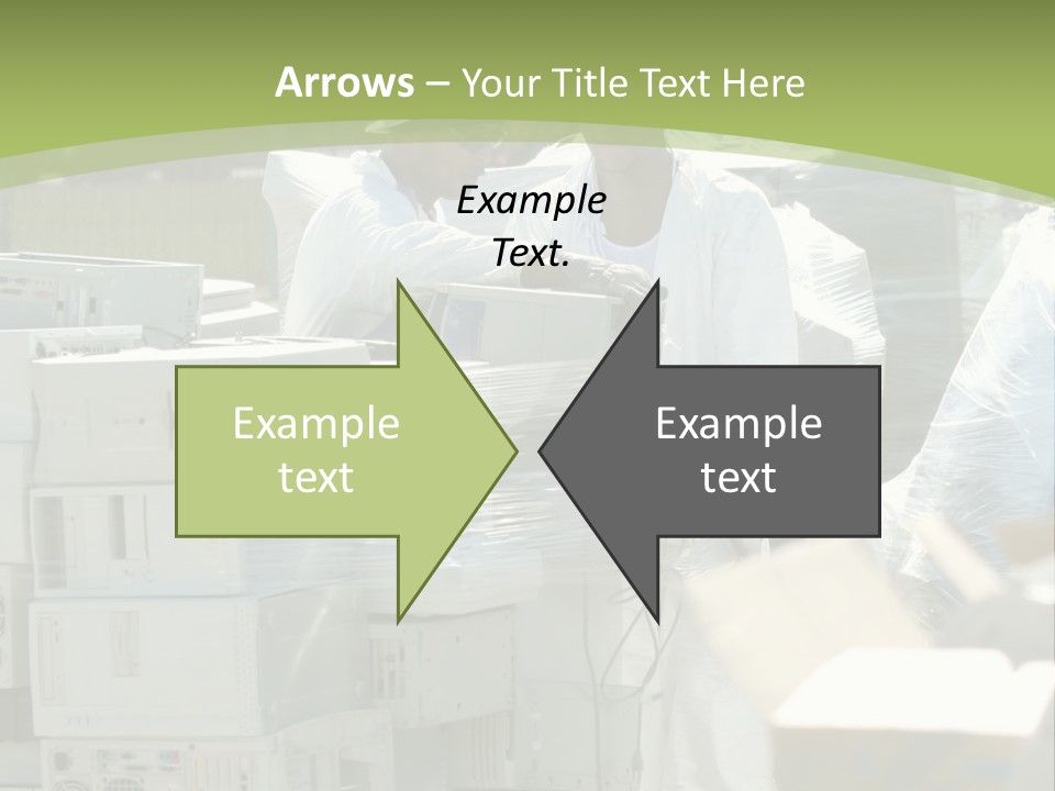 An E Waste Drop Off Location Up On Earth Day PowerPoint Template