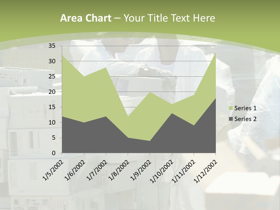 An E Waste Drop Off Location Up On Earth Day PowerPoint Template
