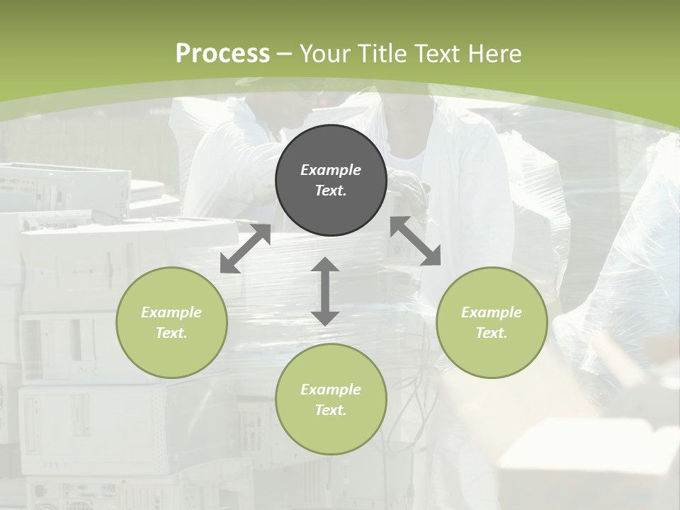 An E Waste Drop Off Location Up On Earth Day PowerPoint Template