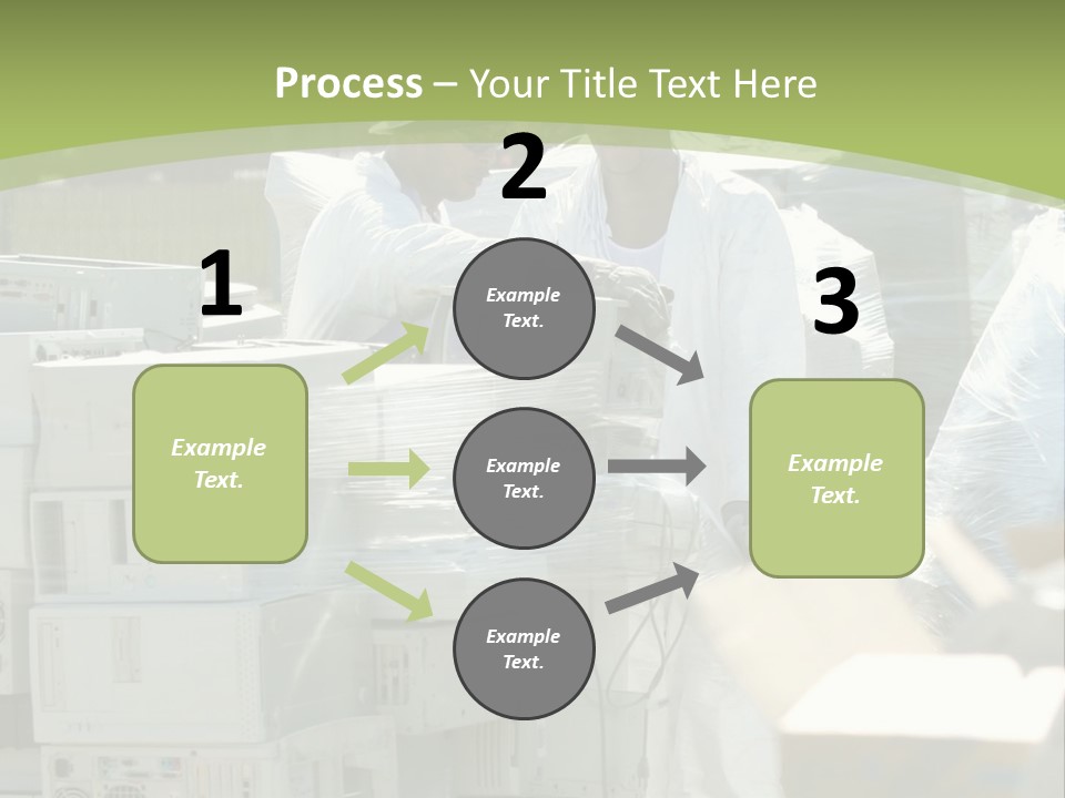 An E Waste Drop Off Location Up On Earth Day PowerPoint Template
